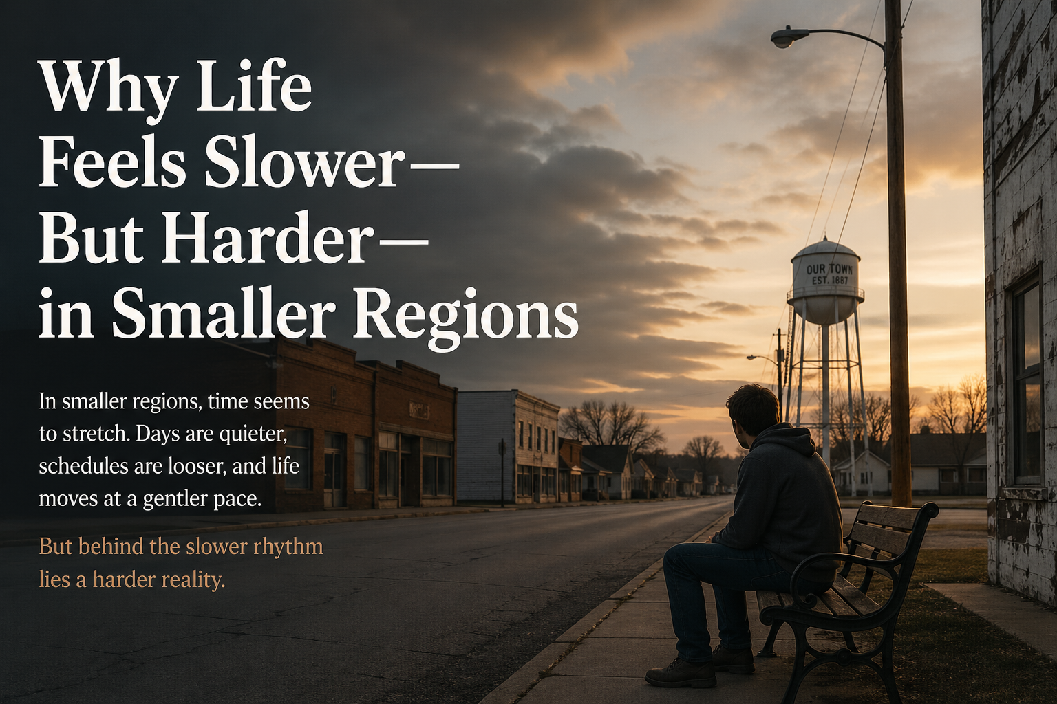 Why Life Feels Slower — But Harder — in Smaller Regions